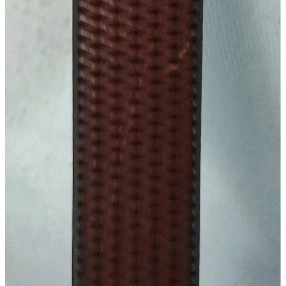 Remo Tulliani Genuine Italian Leather Belt 46 Made In Italy 157202 Brown Diamond